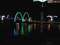 拍摄揭西：河婆彩虹桥夜景
